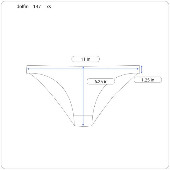 NWT extra Small Reversible Dolfin Uglies Swim Bottoms - Picture 5 of 16
